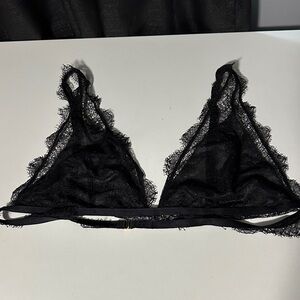 Victoria's Secret Black Lace Triangle Bralette